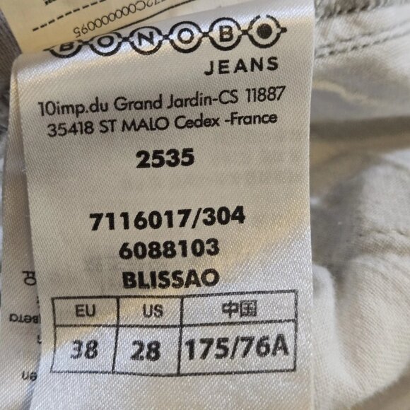 Men's Bonobos Khaki Chino Shorts US 28/ EU 38 Vert Kaki Army Print Vint - Picture 7 of 8